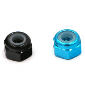 Aluminum colorful anodized nylon insert lock hex nut